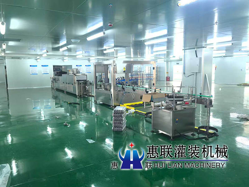 6000瓶口服液洗瓶機(jī)生產(chǎn)線調(diào)試完畢